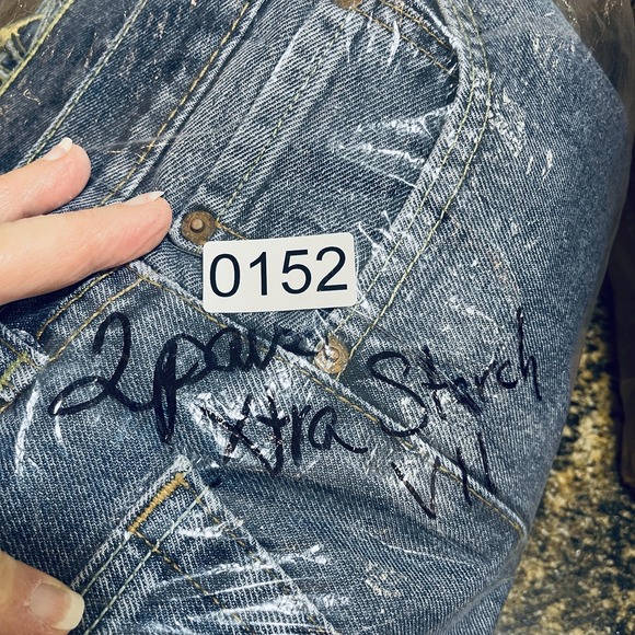 2 Pair Levis 505 Jeans Mens 32x32 Blue Medium Wash Regular Straight Leg Denim - Picture 9 of 9